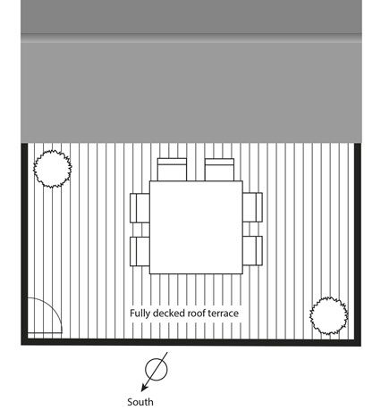 roof terrace layout